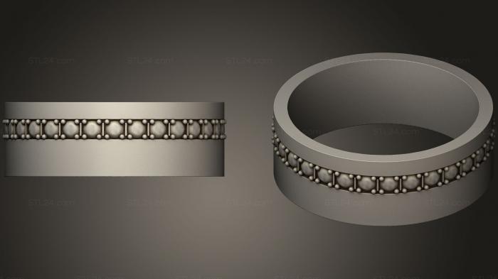 Ювелирные перстни и кольца (Кольцо 8, JVLRP_0489) 3D модель для ЧПУ станка